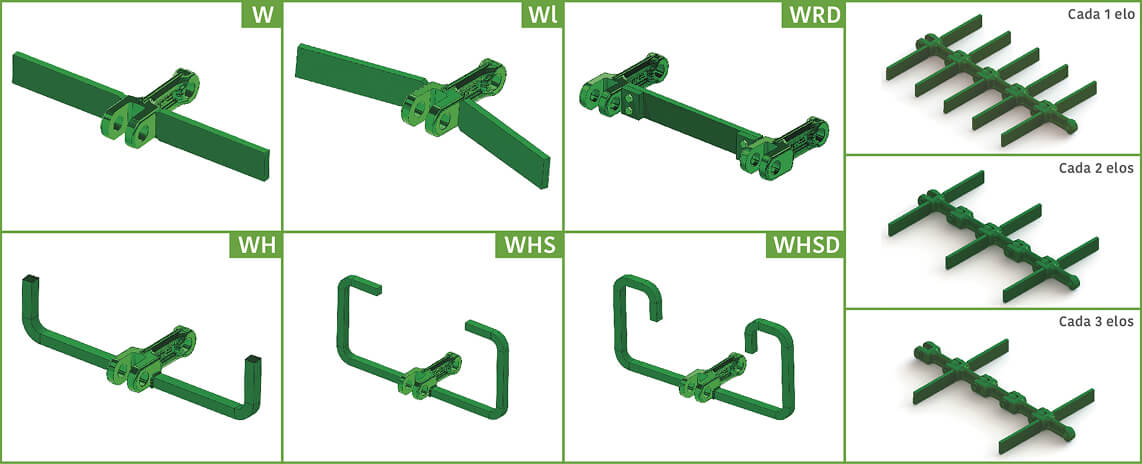 Acessórios soldados